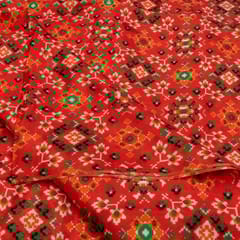 Multi Colour Uppada Digital Printed Fabric