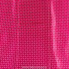Rani Colour Mashru Silk Ajrakh Printed Fabric