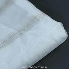 White Dyeble Dobby Organza Embroidery
