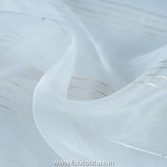 White Dyeble Dobby Organza Embroidery