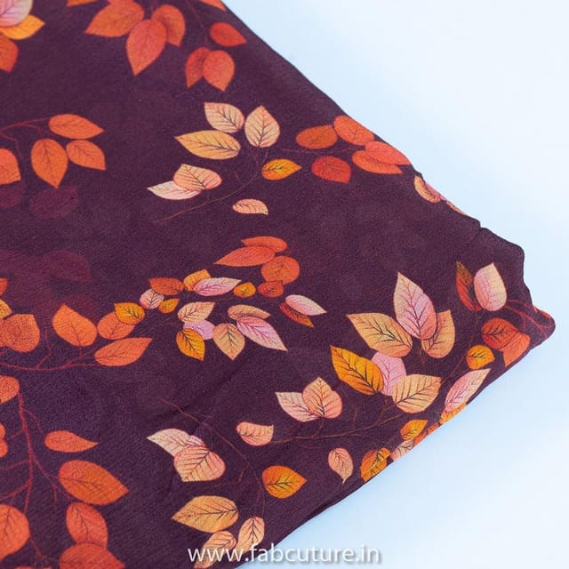 Chinon Chiffon Digital Printed Fabric(80Cm Piece)
