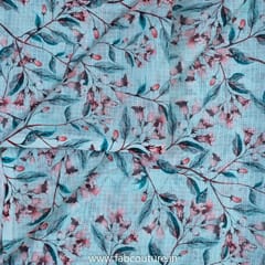 Sea Green Colour Kota Checks Digital Prints (1.9 Meter Cut Piece )
