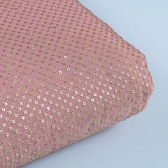 Gajree Colour Chinon Chiffon Sequins Embroidered Fabric