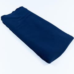 Blue Colour Double Georgette Lycra fabric