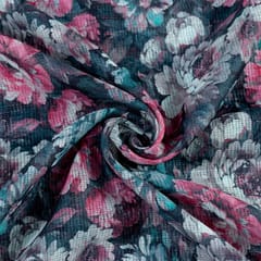 Black Colour Kota Digital Print(1.5Mtr Piece)