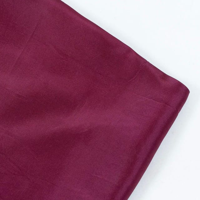 Wine Colour Plain Uppada Silk fabric