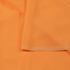 Light Orange Poly Georgette fabric