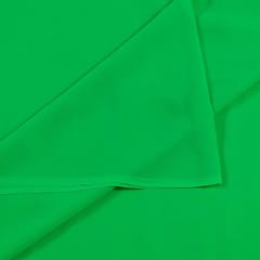 Parrot Green Poly Georgette fabric