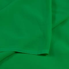 Parrot Green Colour Poly Georgette fabric