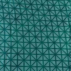 Green Colour Georgette Satin Bandhni Printed Fabric