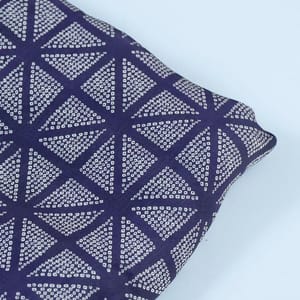 Purple Colour Georgette Satin Bandhni Printed Fabric