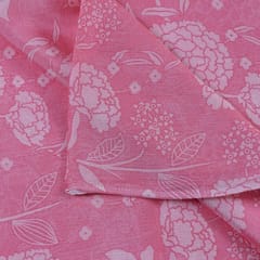 Pink Pure Chinon Chiffon Digital Print (1.80Mtr piece)