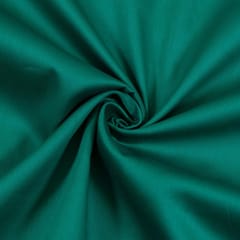 Peacock Green Colour Zara Cotton Silk fabric