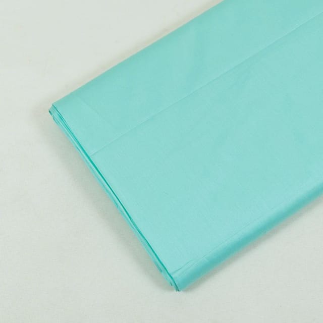 Light Firozi Colour Zara Cotton Silk fabric