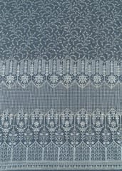 White Dyeable Net Embroidery(1.70 MTR PIECE)
