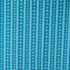 Sky Blue Muslin Zari Strips With Digital Print(1.50Mtr Piece)