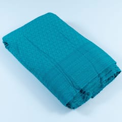 Firozi Colour Big width Rayon chikan fabric