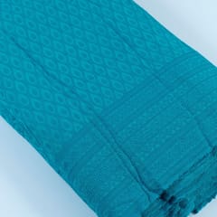 Firozi Colour Big width Rayon chikan fabric