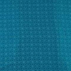 Firozi Colour Cotton Jacquard Print(2.20Mtr Piece)