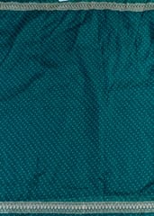 Green Colour Organza Bandhej Embroidered Fabric