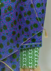 Pink Colour Cotton Printed Suit Set with Cotton Dupatta
