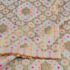 White Dyeable Georgette Jacquard fabric