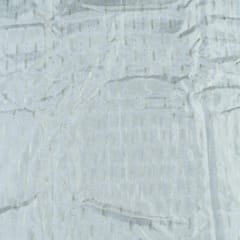 White Dyeable Uppada Sequin Embroidered Fabric