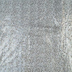 Dyeable Multi Colour Georgette Sequins Embroidered Fabric