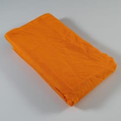 Orange Colour Kota Doria Checks fabric