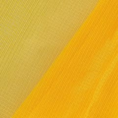 Yellow Colour Kota Doria Checks fabric