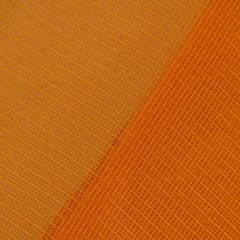 Orange Colour Kota Doria Checks fabric