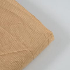 Beige Colour Kota Doria Checks fabric