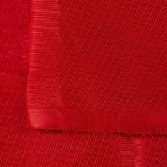 Red Colour Kota Doria Checks fabric
