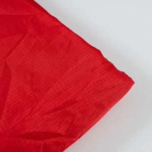 Red Colour Kota Doria Checks fabric