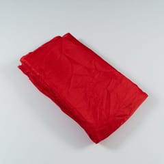 Red Colour Kota Doria Checks fabric