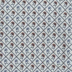 Beige Colour Poly Raw Silk Digital Printed Fabric