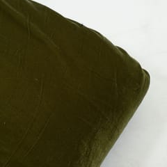 Olive Green Colour Velvet fabric