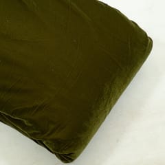 Olive Green Colour Velvet fabric