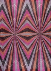 Pink Colour Organza Print With Embroidered Fabric