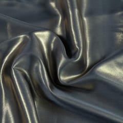 Dark Grey Colour Shimmer Georgette Foil fabric