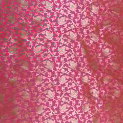 Majenta Colour Brocade fabric