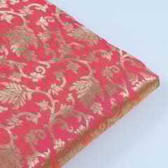 Majenta Colour Brocade fabric