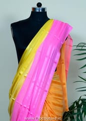 Ombre Colour Satin Saree