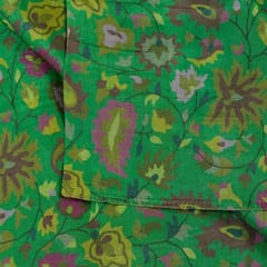 Green Colour Uppada Digital Kani Printed Fabric