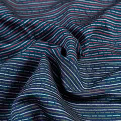 Blue Colour Modal Chanderi Print Set