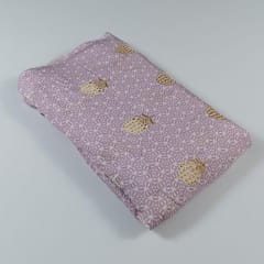 Move Colour Muslin Print With Embroidery (1.50Meter Piece)