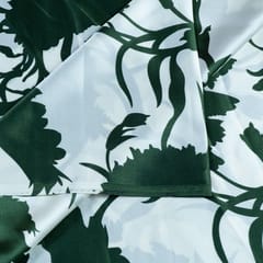 Green Colour Zara Satin Printed Fabric