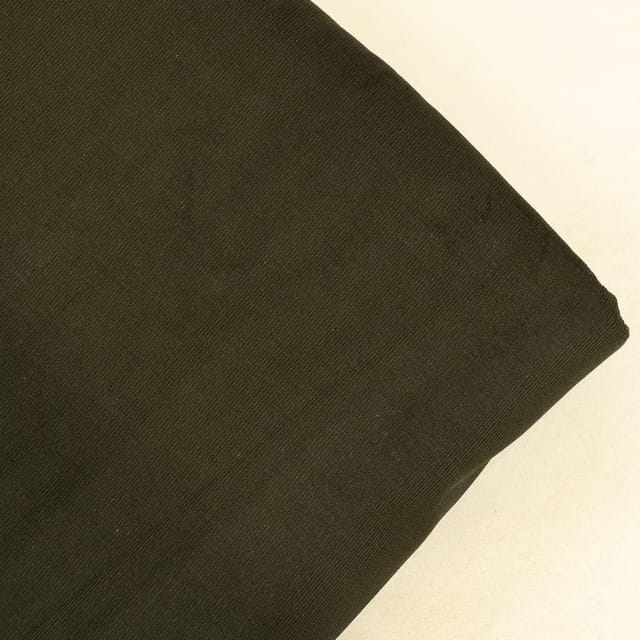 Green Colour Corduroy fabric