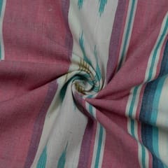 Pink with MultiColour Ikat Fabric