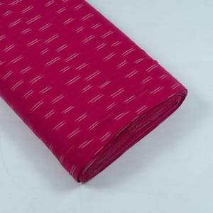 Majenta with White Ikat Fabric